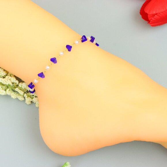 "Handmade Anklet – A Stylish Choice for Women, Thoughtful Gift Idea, EVCH1388 - Picture 4 of 12